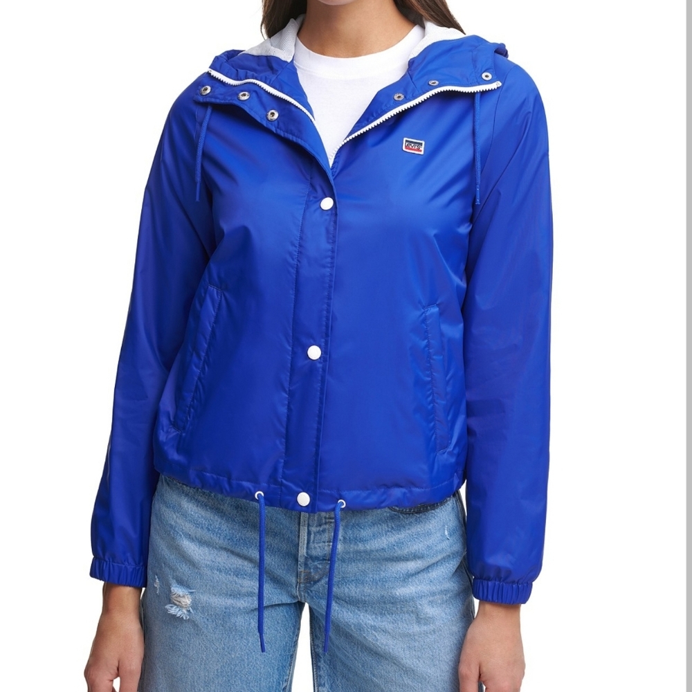 NWT Levi's Retro Hooded Windbreaker in Sapphire Nights